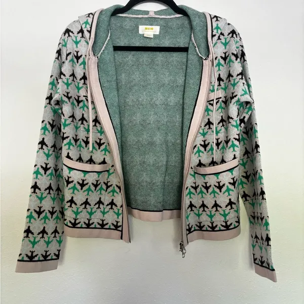Anthropologie Maeve Harriet Zip Cardigan Sweater - New Small - Image 4