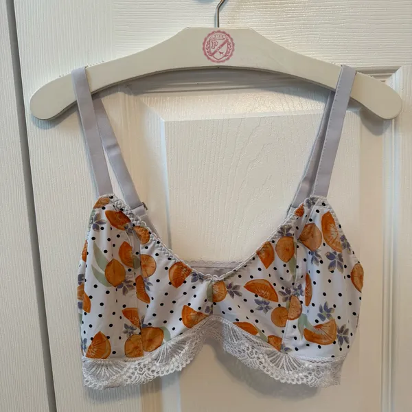 Free People Intimately Mari Printed Bralette in Ivory Combo - Image 2