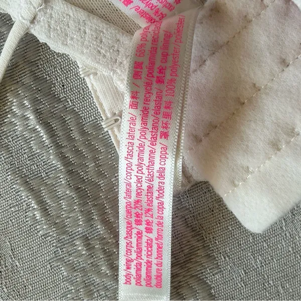 PINK Victoria's Secret Floral Lace Bralette in Cream - Image 8