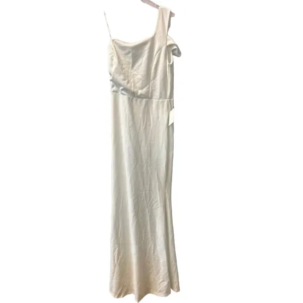 Lulus Make an Entrance White One-Shoulder Mermaid Maxi Dress Size M NWT - Image 4
