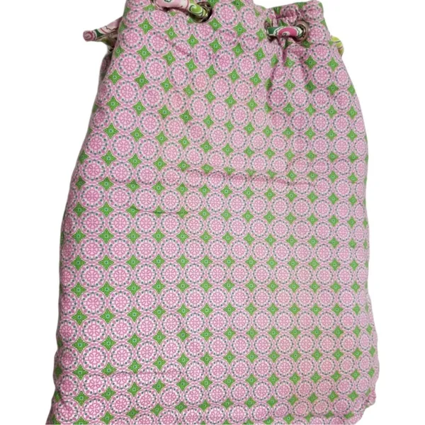 Vera Bradley Drawstring Backpack Pinwheel Pink - Image 5