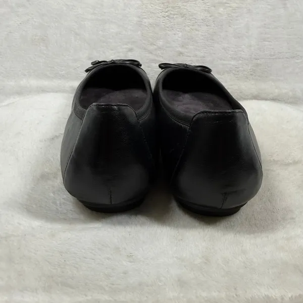 Vionic Minna Black Leather Ballet Flats Orthotic Arch Support Shoes Size 7 - Image 7