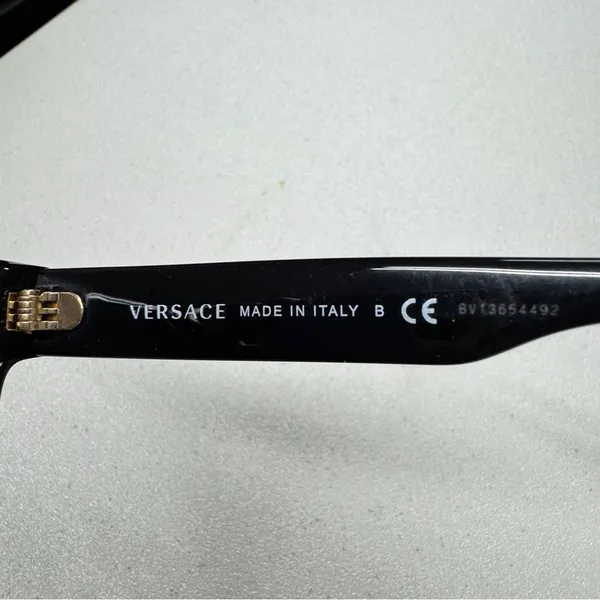 Versace Black Made In Italy Glasses Solid Frames Womens Model 3266 Frame Only - Image 8