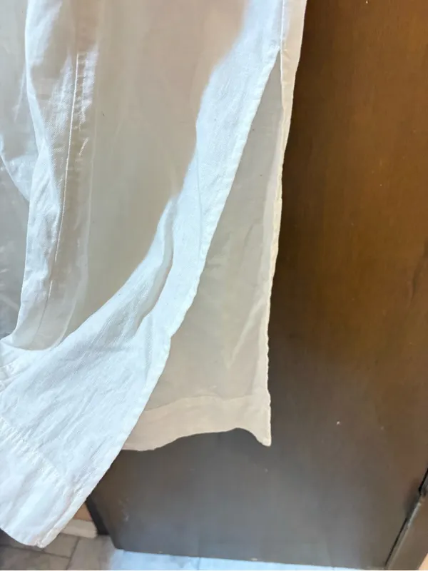 Madewell Linen Blend White Midi Dress - Image 10