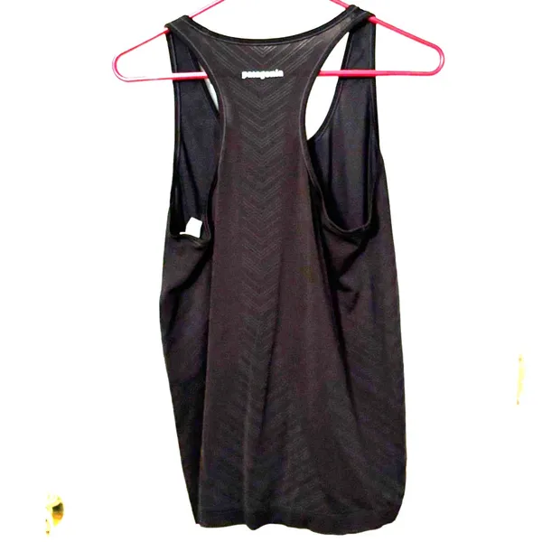 Patagonia Black Racerback Performance Tank Top Women's Large Athletic - Image 2
