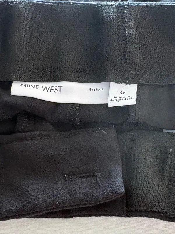 Nine West Black Bootcut Dress Pants Size 6 - Image 5