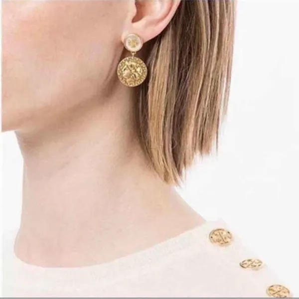NWOT Tory. Burch Coin Drop Earring - Image 2