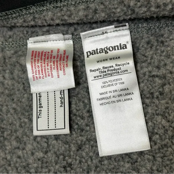 Patagonia Women’s Heather Gray Fleece Vest Size L - Image 10