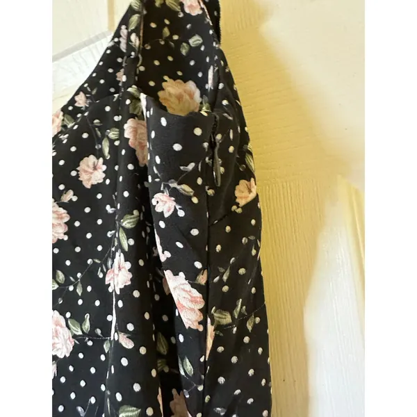 NWT Commense Floral Midi Dress Ruffle Sweetheart Neckline Spaghetti Straps New!! - Image 7