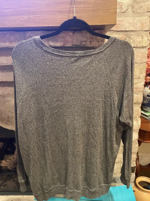 Grey Long Sleeve Tshirt Gray Size L - Image 2