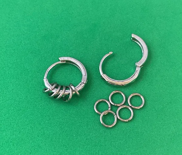 925 Silver Plated Small Hoop Earrings for Men Women,Silver Hoop Earrings,Punk Hip Hop Earrings - Image 3