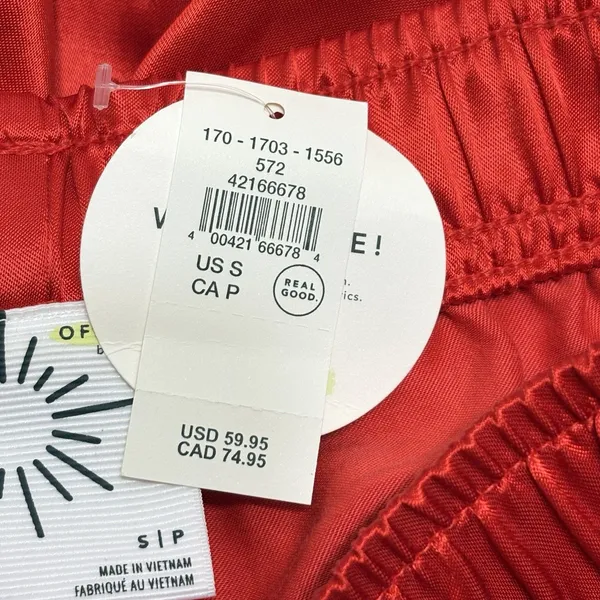 Offline By Aerie Your A Winner Satin Trousers Small Wide Leg Athleisure - Image 7