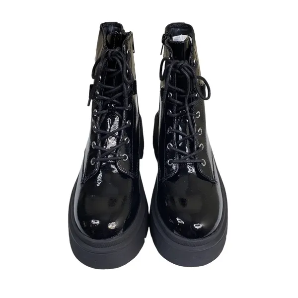 CALL IT SPRING Womens 9 Sidney Platform Lace-up Boot in Black NEW - Image 4
