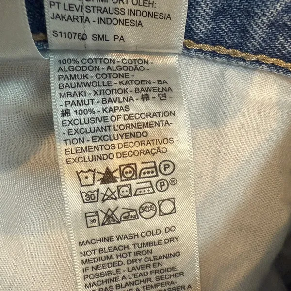 Levi's 30 '94 Baggy mid rise straight leg distressed jean J2 2753 - Image 9