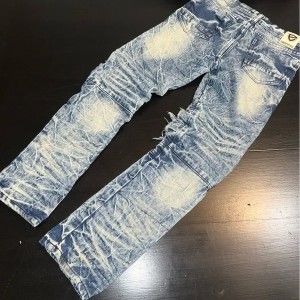Encrypted Distressed‎ Blue Jeans Size 12 - Image 6