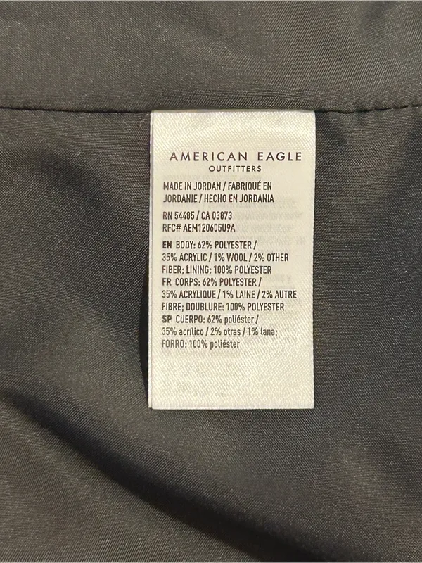 American Eagle Oversized Boyfriend Blazer Gray XS - Image 4