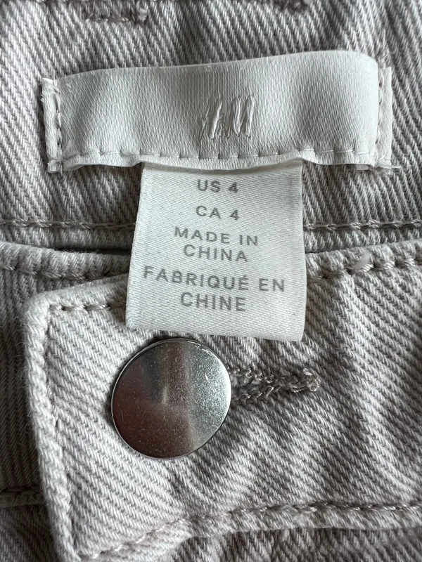 H&M Cream Barrel Jeans - Image 6