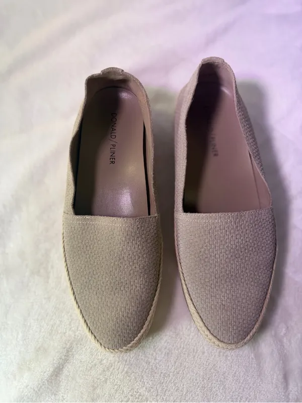 Donald J. Pliner Neutral Beige Espadrille Slip-On Loafer - Image 4