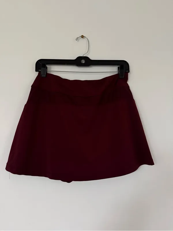 Fila Women's Maroon Circle Skater Skirt - Image 2