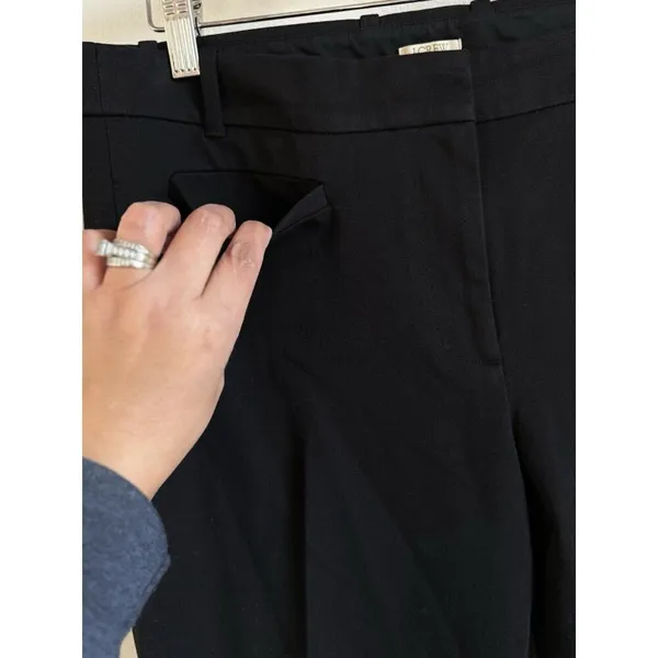 J.Crew Women’s‎ Black Stretch Mid-Rise Straight Leg Trouser Pants Size 10R - Image 5