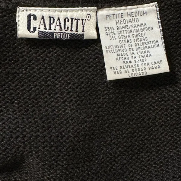 Vintage Cat Sweater Vest Capacity Women's Size Petite Medium ( MP‎ ) - Image 8
