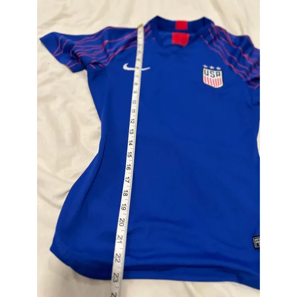 Nike USWNT Soccer Jersey Sz:S Blue V-Neck Dri-FIT football Tean USA World Cup - Image 3