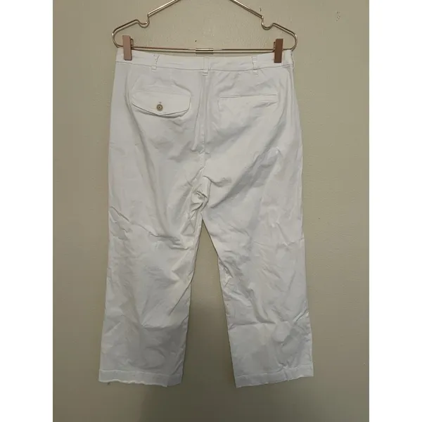 ATM ENZYME WASH CROPPED BOYFRIEND PANT Size 6‎ White - Image 6