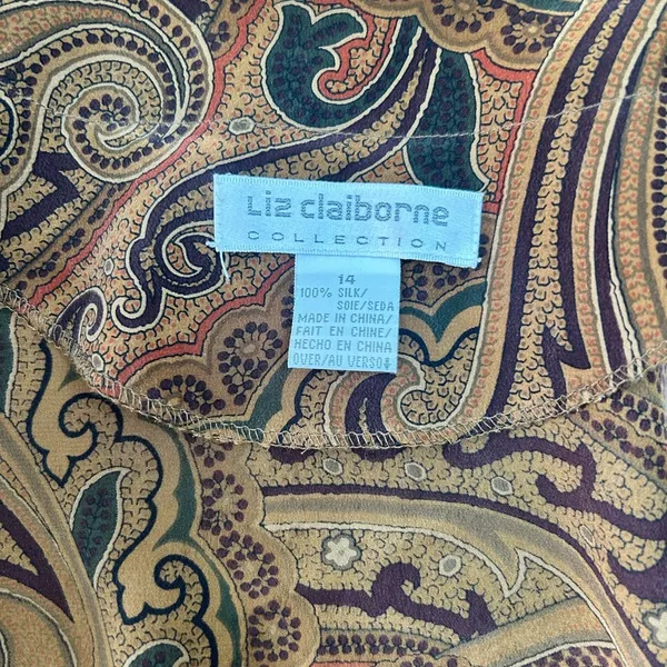 Liz Claiborne Collection Womens Blouse Size 14 - Image 5