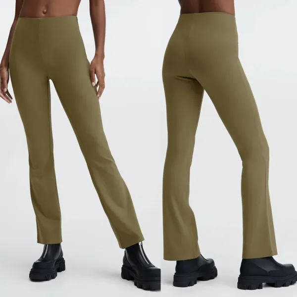 NWT Fabletics 24/7 Olive‎ Green Ponte Kick Flare Pant (TALL) - Image 2