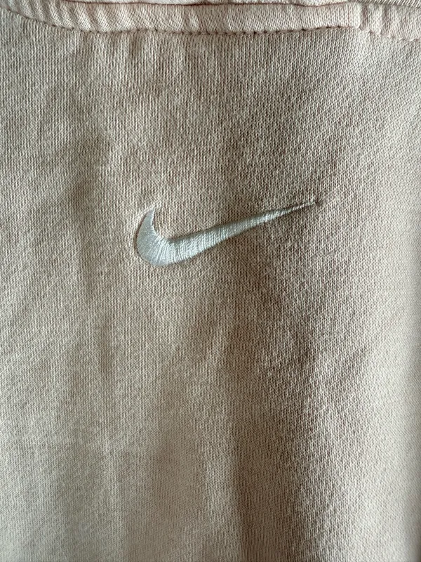Nike Light Pink Women's Oversized Fleece Hoodie Sweatshirt - Image 2