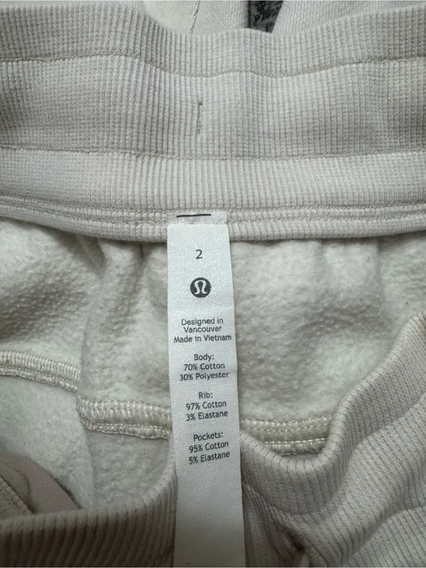 lululemon athletica  Cream Drawstring Joggers - Image 4