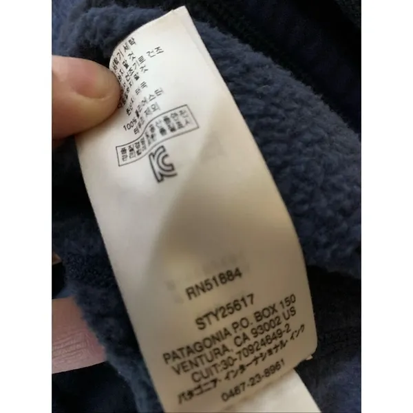 Patagonia Better Sweater 1/4 zip fleece pullover navy women's size small - Image 4