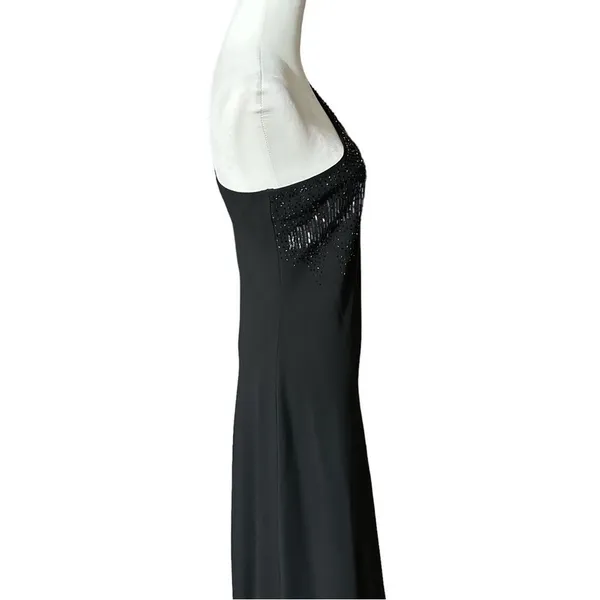 Escada One Shoulder Long Embellished Evening / Event Formal Dress Sz Small - Image 11