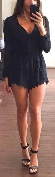 ASTR Black Romper - Image 4