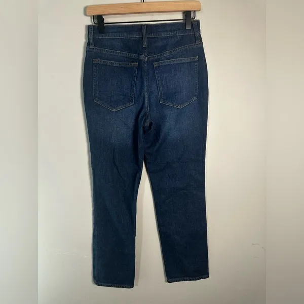 J Crew Essential‎ Straight Leg Jean All Day Stretch Indigo Wash Size 26 Euc - Image 2