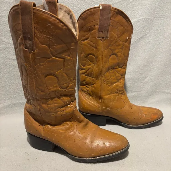 Western Cowboy Pull On Tejas Boots approx. size 7 - Image 4