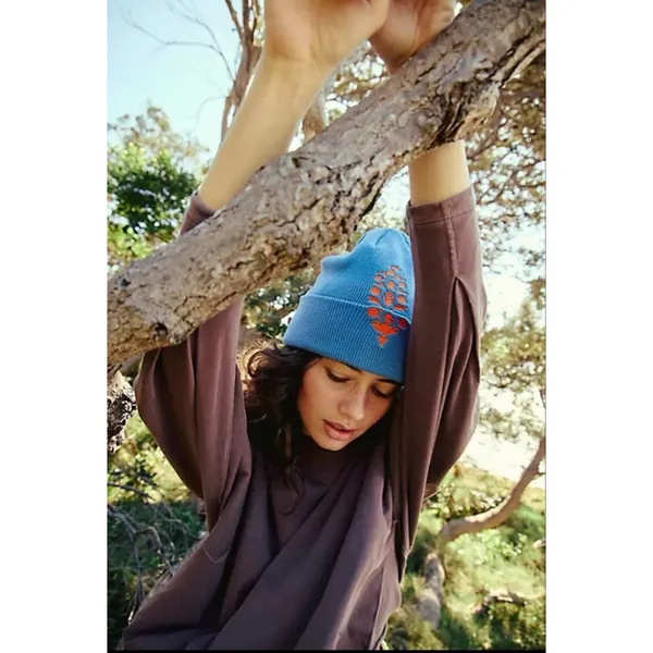 FP Movement Iconic Buti Beanie NWT Lavendar/Orange - Image 2