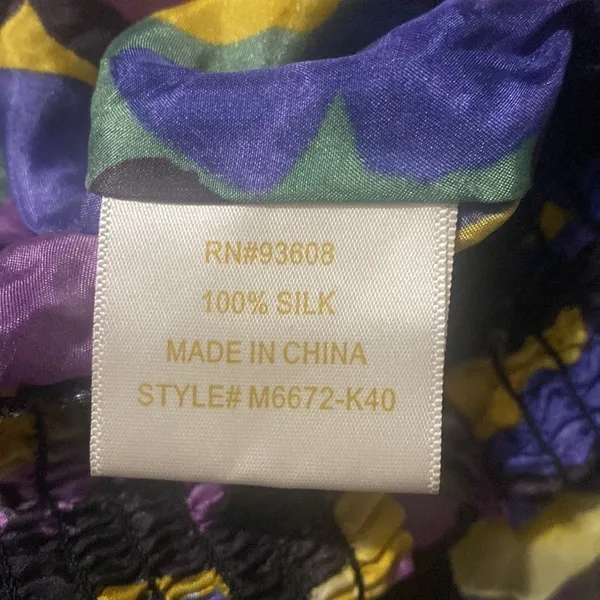 fairy y2k whimsical office Floral Halter 100% Silk size :‎ Medium - Image 8