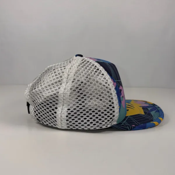 Patagonia Duckbill Hat Hawaiian Aloha Tropical Floral Mesh Trucker Cap EUC - Image 5