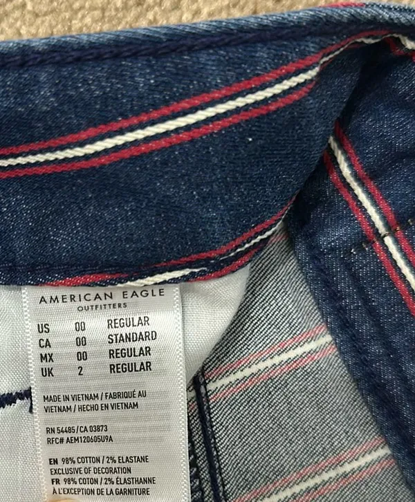 American Eagle Jean Skirt Mini High-Rise  - Image 6