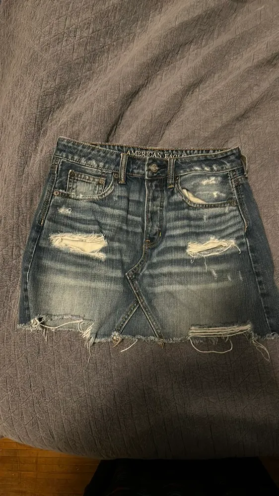 American Eagle tan size 2 Y2K mini skirt - Image 4