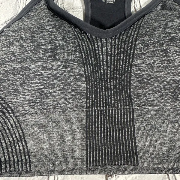 BCG Women’s Low Support Molded Cup Sports Bra size Small Grey Gray Removable Pad - Image 4