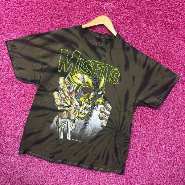 Misfits Mommy Can I Go Out & Kill Oversized Band Tie Dye M - Image 3