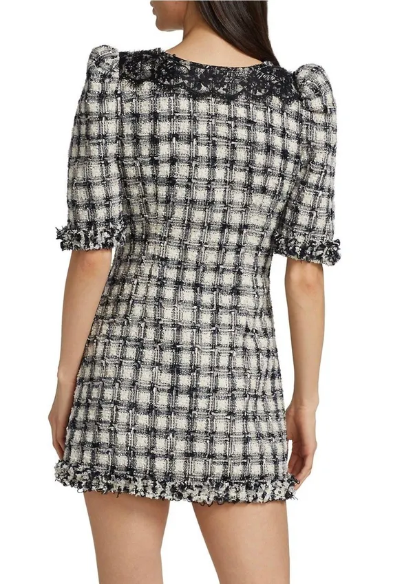 Love Shack Fancy Tweed Mini Dress - Image 6