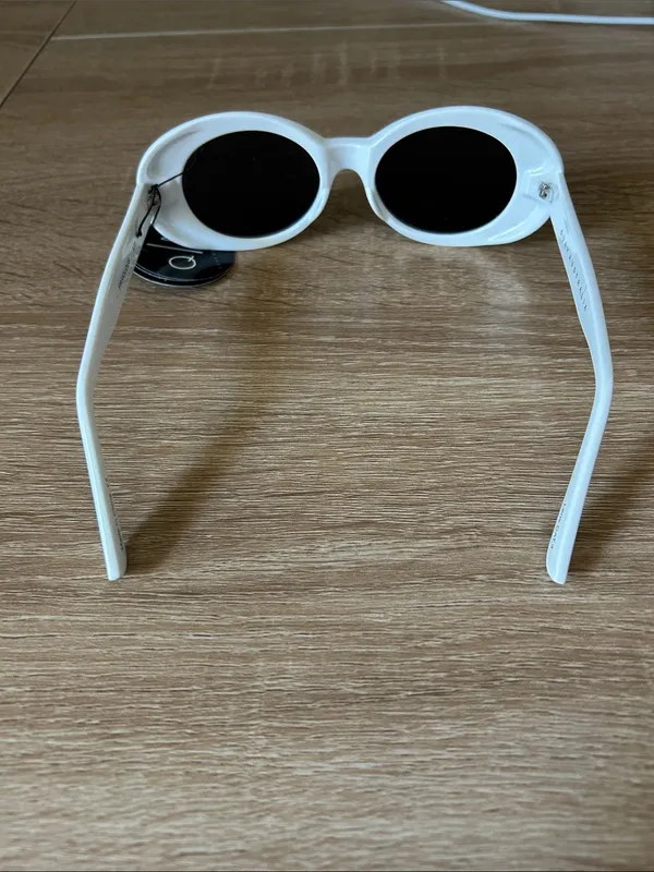 Quay Australia frivolous White Oval Sunglasses - Image 4