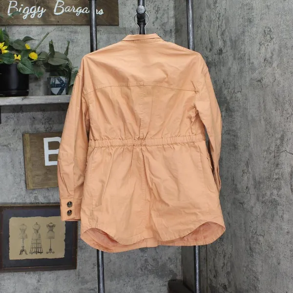 NWT Universal Thread Utility Button Up Coat Jacket 84021220 Coral Orange XS - Image 3