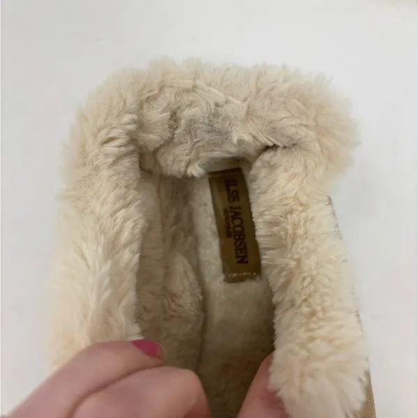 Ilse Jacobsen 9 Tulip 3150 Textile Women's Slip On Shoes Slippers Faux Fur Tan‎ - Image 8