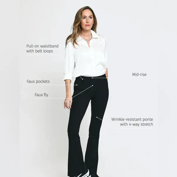 BETABRAND‎ Dress Pant Yoga Pant | Bootcut - Image 2