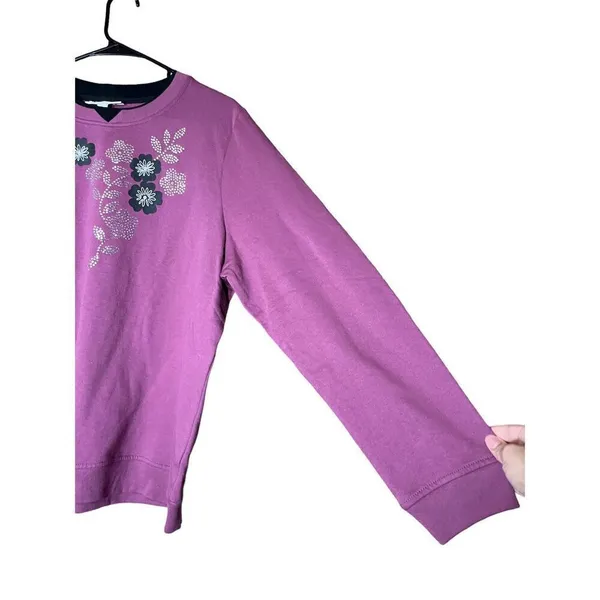 Breckenridge Grandma Flower Print Sweater Size XL‎ - Image 4