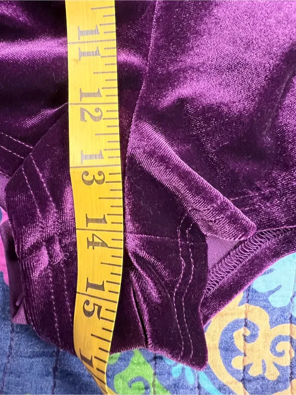 Lulu's Feeling Cheery Purple Velvet Long Sleeve Tie-Back Romper - Image 11